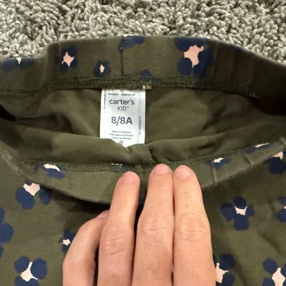 Carter's long sleeve shirt and legging bundle-2 full mix & match outfits! Size 8 - Picture 5 of 11